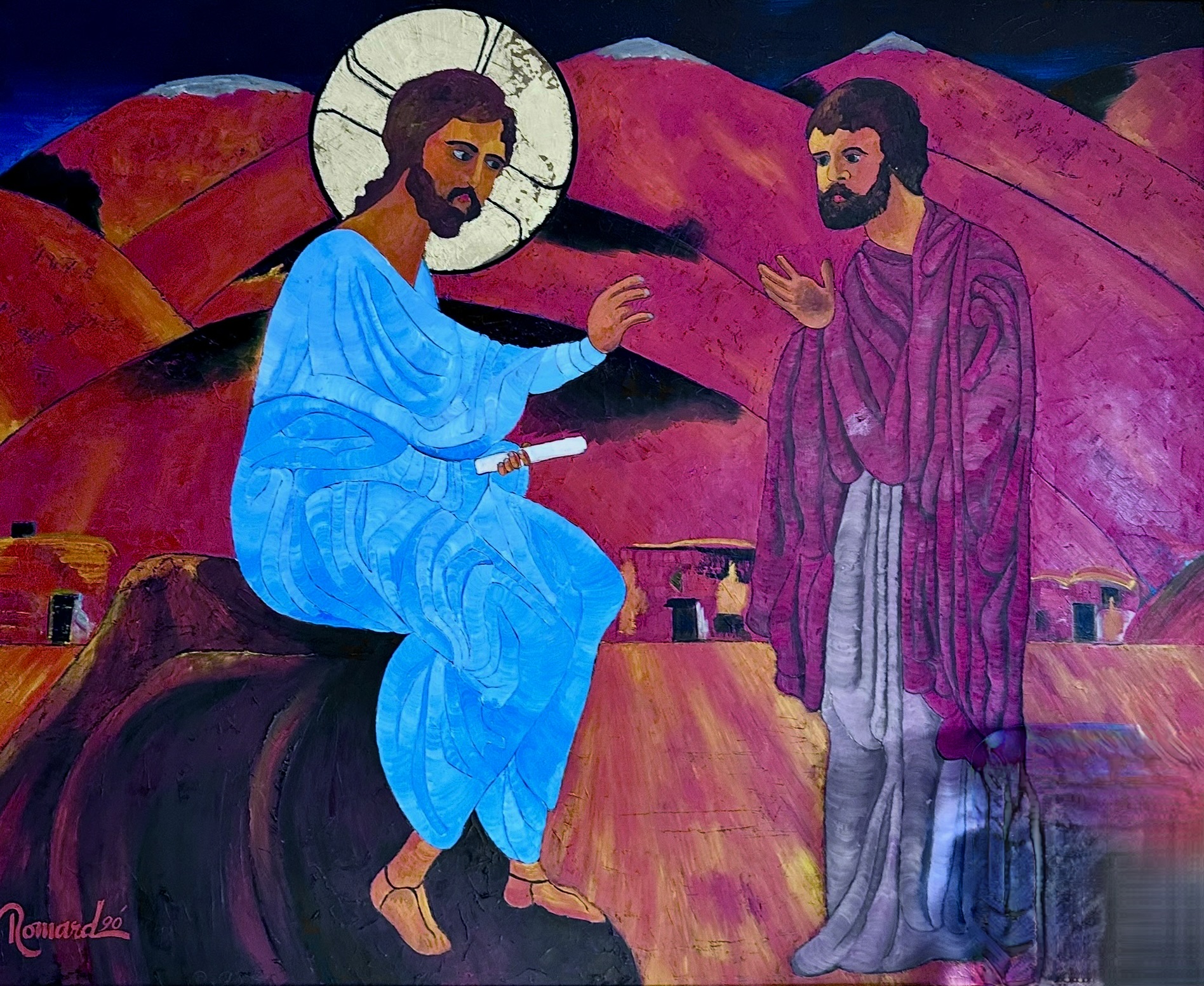 Romard — Jesus and Disciple, 1990